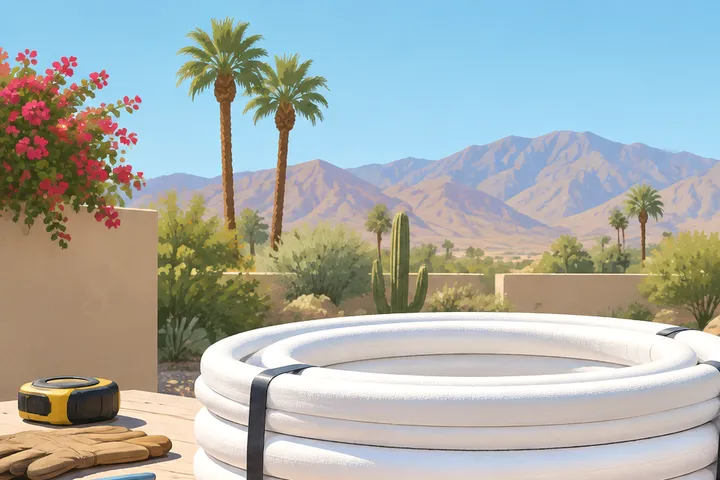 Illustrative detail of residential air conditioning equipment