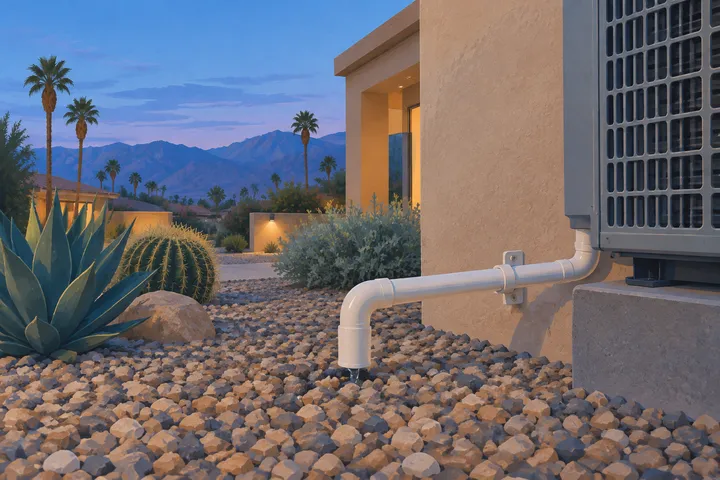 Illustrative detail of residential air conditioning equipment